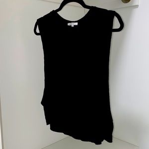 Casual black tank with open sides, super comfy.